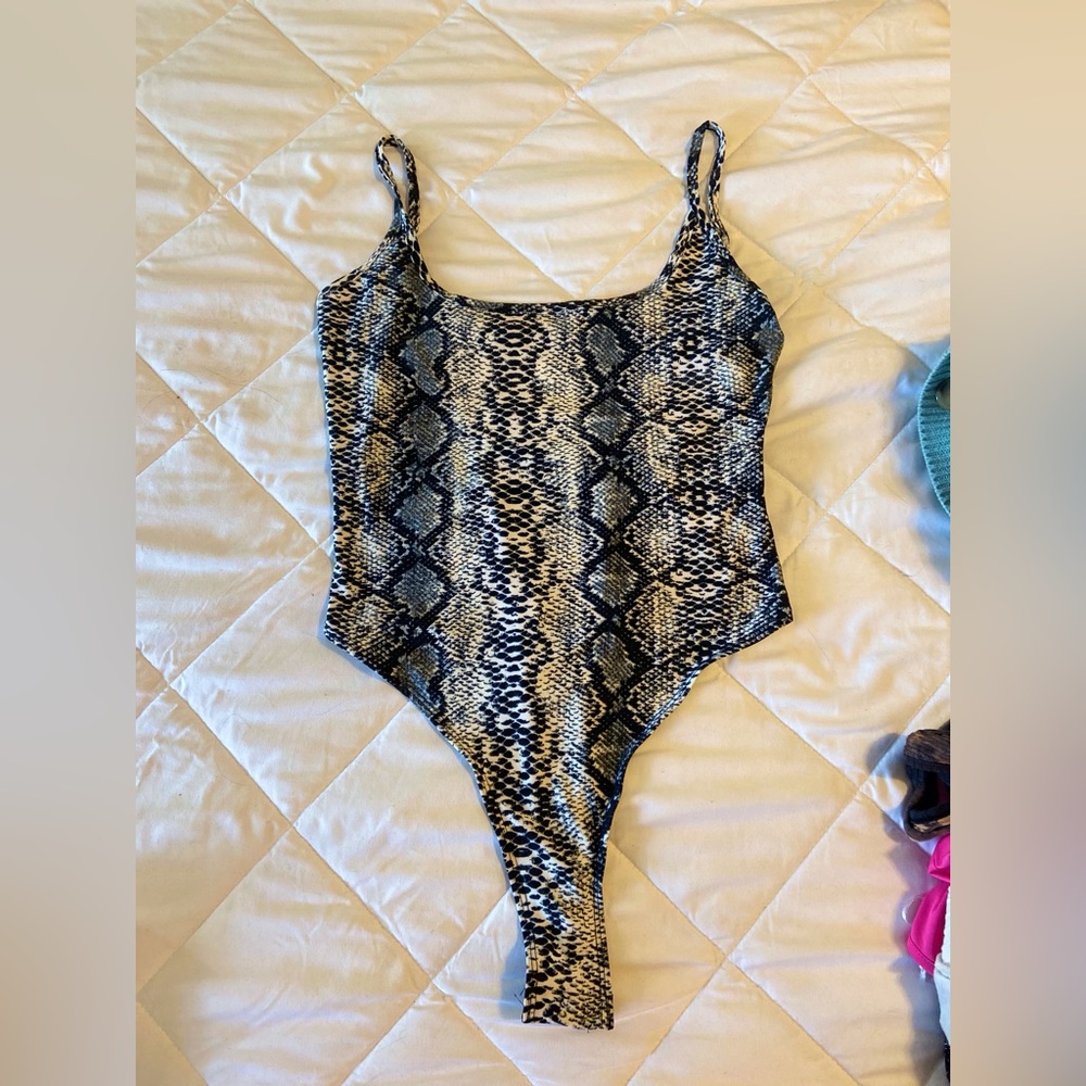Shein Snakeskin Bodysuit